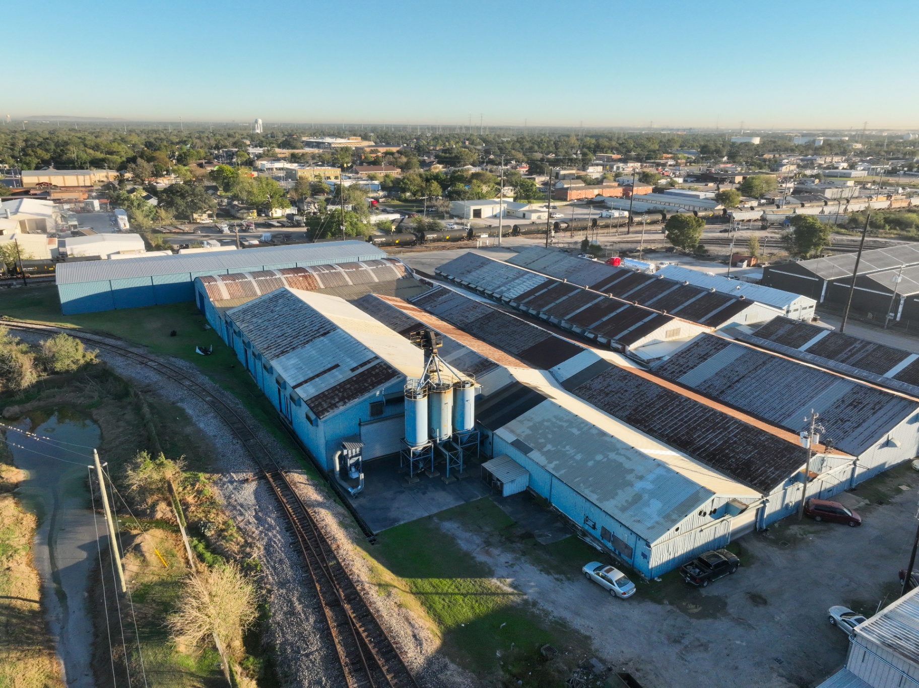 Larpen operating facility aerial view